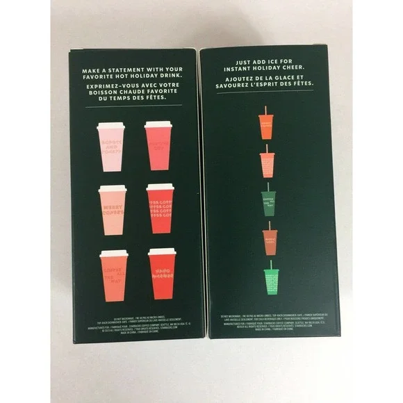 Starbucks Lot Holiday 2019 Reusable Hot Cold Cups - Picture 11 of 11